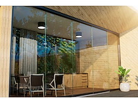 Glaswand (helder veiligheids glas) 2.5m hoog x 5m lang - afbeelding 1 van  14