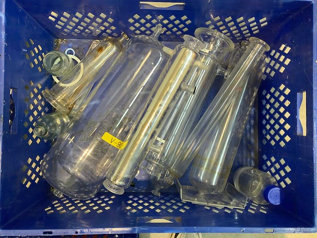 Glaswerk - laboratorium glaswerk (14x) - afbeelding 4 van  7
