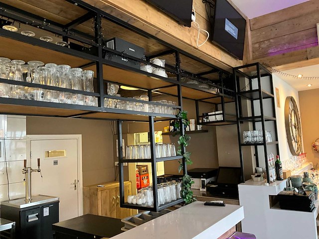 Glazen- en flessen rek staal - afbeelding 2 van  6