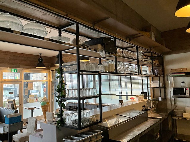 Glazen- en flessen rek staal - afbeelding 3 van  6