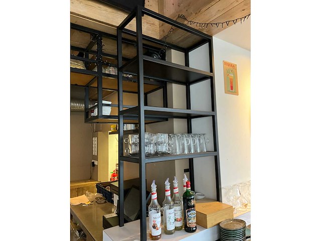 Glazen- en flessen rek staal - afbeelding 6 van  6