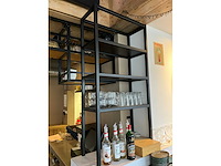 Glazen- en flessen rek staal - afbeelding 6 van  6