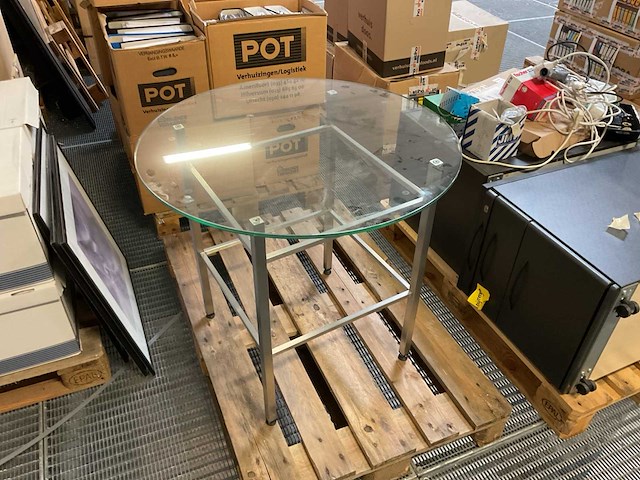 Glazen bijzettafel - afbeelding 1 van  2