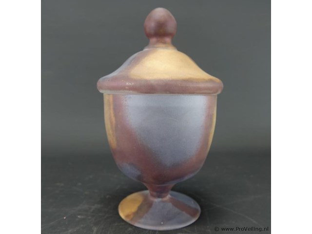 Glazen dekselvaas - afbeelding 2 van  5