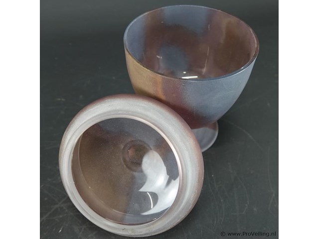 Glazen dekselvaas - afbeelding 4 van  5