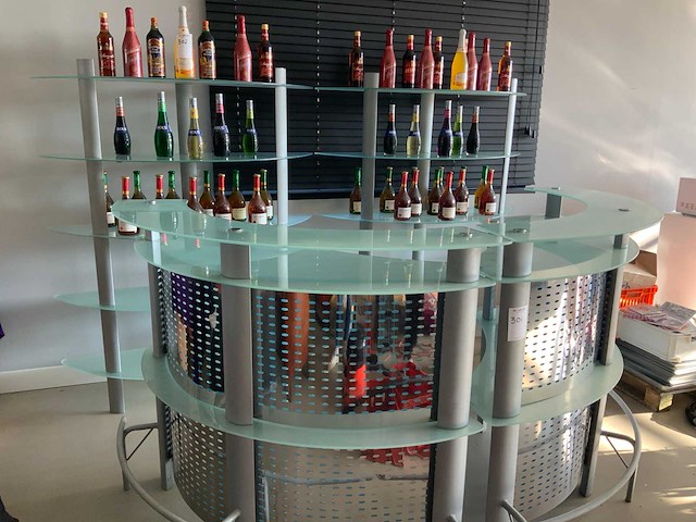 Glazen design barmeubel 4-delig - afbeelding 1 van  5