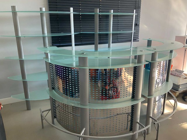 Glazen design barmeubel 4-delig - afbeelding 2 van  5