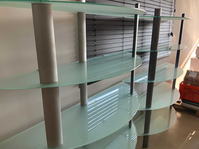 Glazen design barmeubel 4-delig - afbeelding 3 van  5