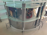 Glazen design barmeubel 4-delig - afbeelding 4 van  5