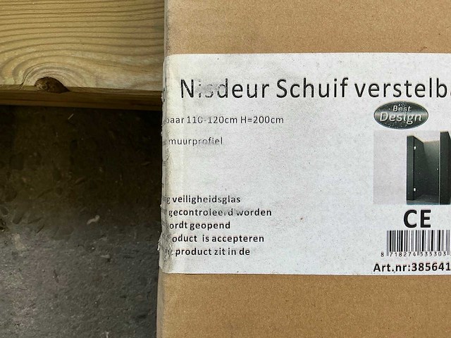 Glazen douchedeur - afbeelding 2 van  4