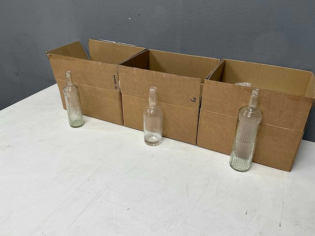 Glazen fles (18x) - afbeelding 1 van  9