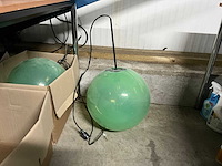 Glazen hanglampen (8x) - afbeelding 1 van  5
