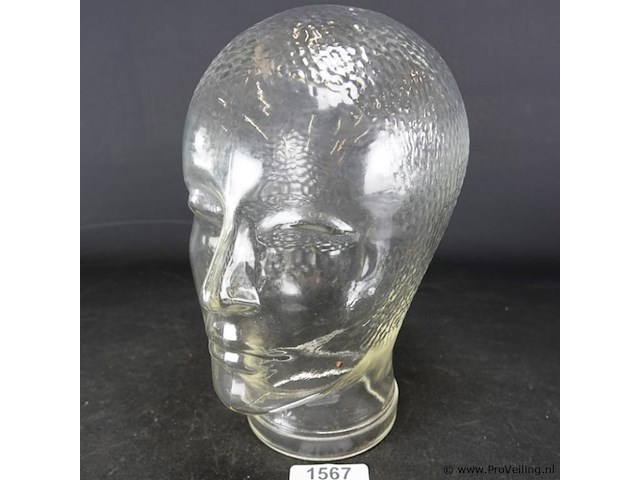 Glazen hoofd - afbeelding 1 van  5