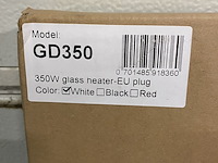 Glazen infraroodpaneelverwarming 350 watt, sun direct, gd350, wit - afbeelding 4 van  5