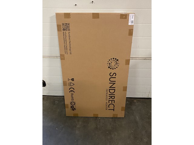 Glazen infraroodpaneelverwarming 500 watt, sun direct, gd500, wit - afbeelding 2 van  5