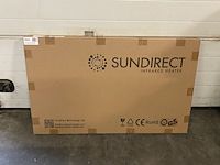 Glazen infraroodpaneelverwarming 500 watt, sun direct, gd500, wit - afbeelding 2 van  6