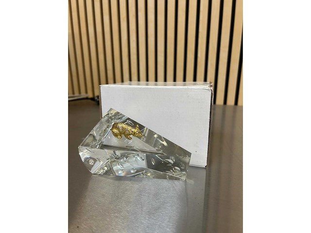 Glazen kaas met muis 12x5,5 cm (166x) - afbeelding 2 van  4