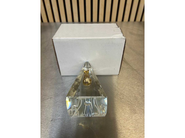 Glazen kaas met muis 12x5,5 cm (166x) - afbeelding 3 van  4