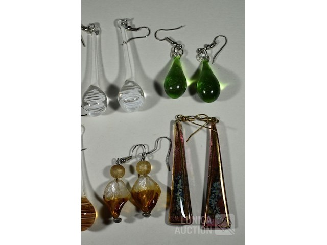 Glazen oorhangers - afbeelding 2 van  3