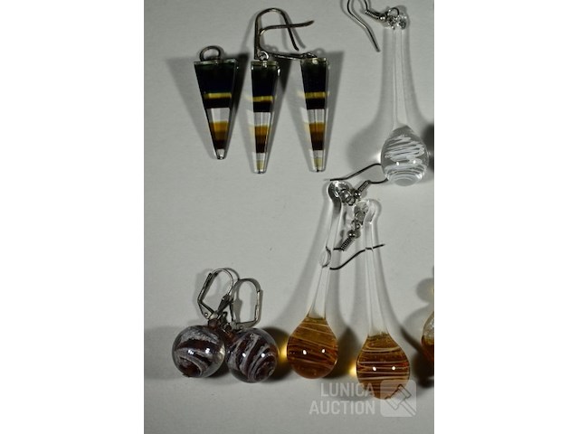 Glazen oorhangers - afbeelding 3 van  3