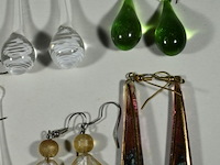Glazen oorhangers - afbeelding 2 van  3