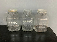 Glazen pot (8x) - afbeelding 2 van  6