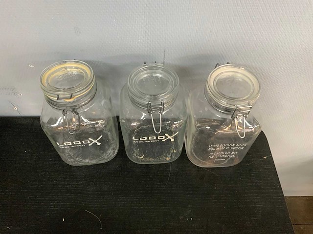 Glazen pot (8x) - afbeelding 3 van  6