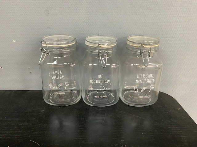 Glazen pot (8x) - afbeelding 4 van  6