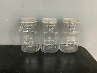 Glazen pot (8x) - afbeelding 4 van  6