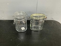 Glazen pot (8x) - afbeelding 5 van  6