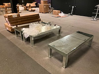 Glazen salontafel (3x) - afbeelding 1 van  3