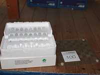 Glazen schaakspel / -set. - afbeelding 1 van  2