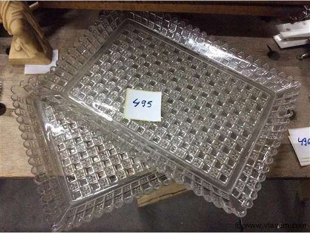 Glazen schalen 2stuks - afbeelding 1 van  2