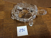Glazen schildpad ( kristal?) - afbeelding 1 van  2