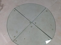 Glazen tafelblad ø 84cm - afbeelding 1 van  3