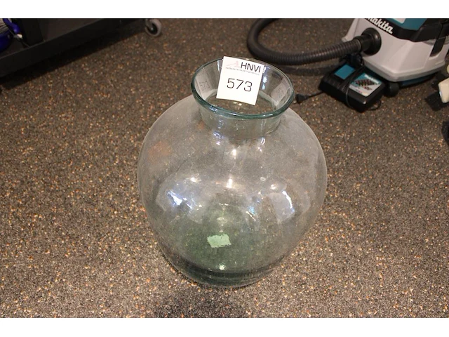 Glazen vaas. hoogte 46 cm - afbeelding 1 van  2