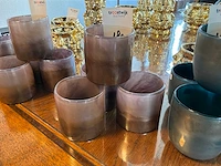 Glazen vaasjes (4x)