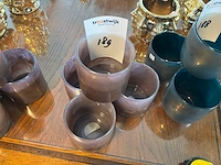 Glazen vaasjes (4x) - afbeelding 3 van  3