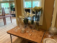 Glazen vazen met kunstbloemen (13x) - afbeelding 1 van  3