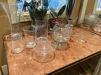 Glazen vazen met kunstbloemen (13x) - afbeelding 3 van  3