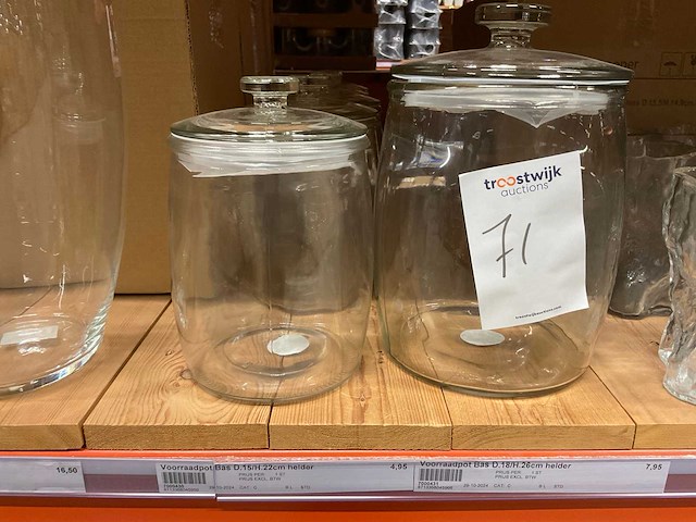 Glazen vazen, potten, cilinders - afbeelding 7 van  22