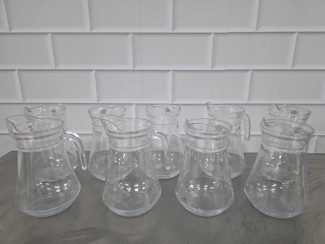 Glazen water schenkkan (9x) - afbeelding 2 van  4