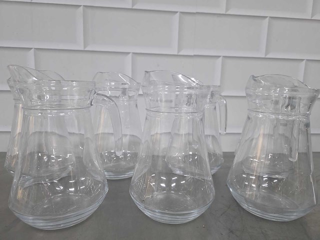 Glazen water schenkkan (9x) - afbeelding 4 van  4