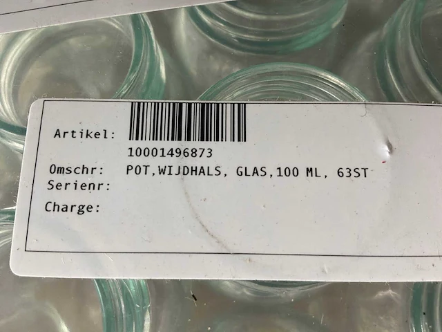 Glazenpot 100ml (63x) - afbeelding 2 van  2