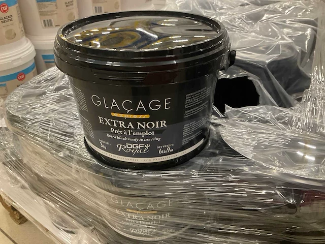 Glazuur extra zwart gebruiksklaar 3kg (38x) - afbeelding 1 van  3
