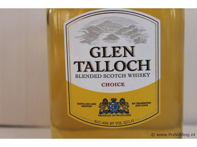 Glen talloch blended schotch whisky - 20 cl - winkelverkoopprijs € 7.99 - afbeelding 2 van  3