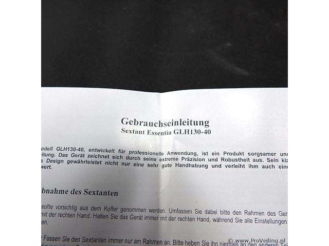Glh130-40 mariene sextant van zwart metaal - afbeelding 4 van  5