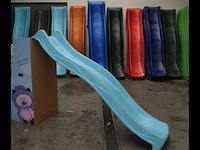 Glijbaan lichtblauw - lengte 220 cm - afbeelding 1 van  1