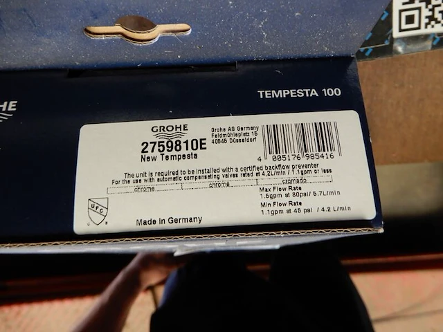 Glijstangset, grohe, tempesta, chroom - afbeelding 3 van  3