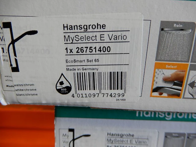Glijstangset, hansgrohe, myselect e vario, chroom - afbeelding 4 van  4